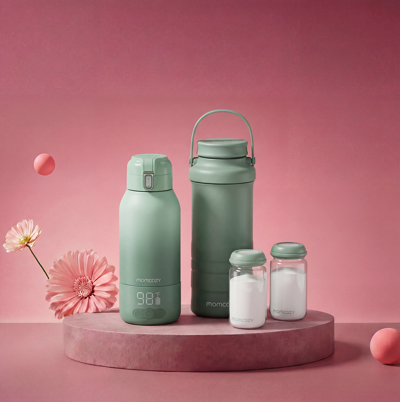 On-the-Go Bundle: Portable Milk Warmer + 22oz Milk Cooler