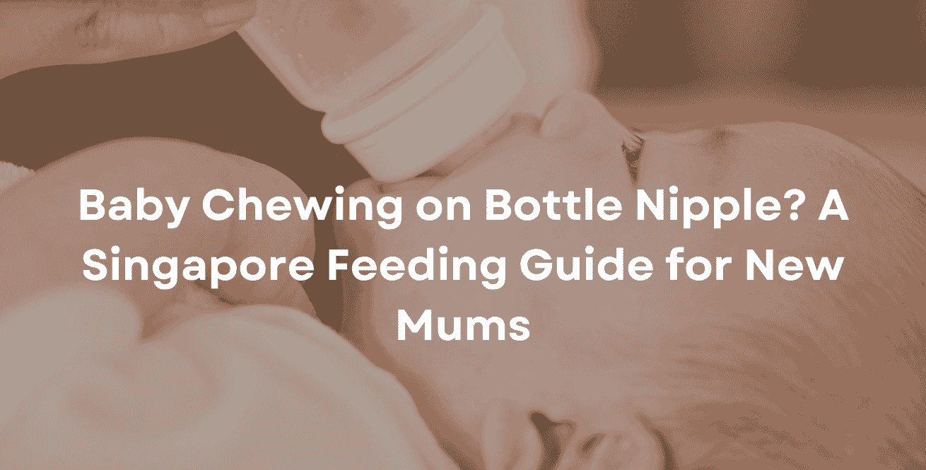 Baby Chewing on Bottle Nipple A Singapore Feeding Guide for New Mums