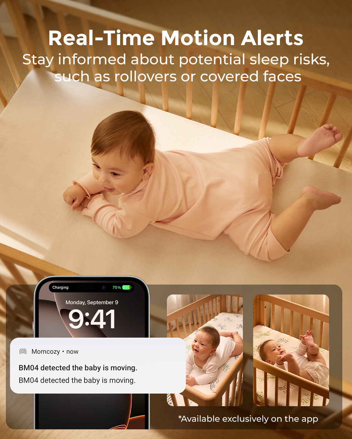 角*蔵様 Moon Armada / ムーン・アルマダ　BABY BOT モジュ Smart Baby Monitor with App & 5