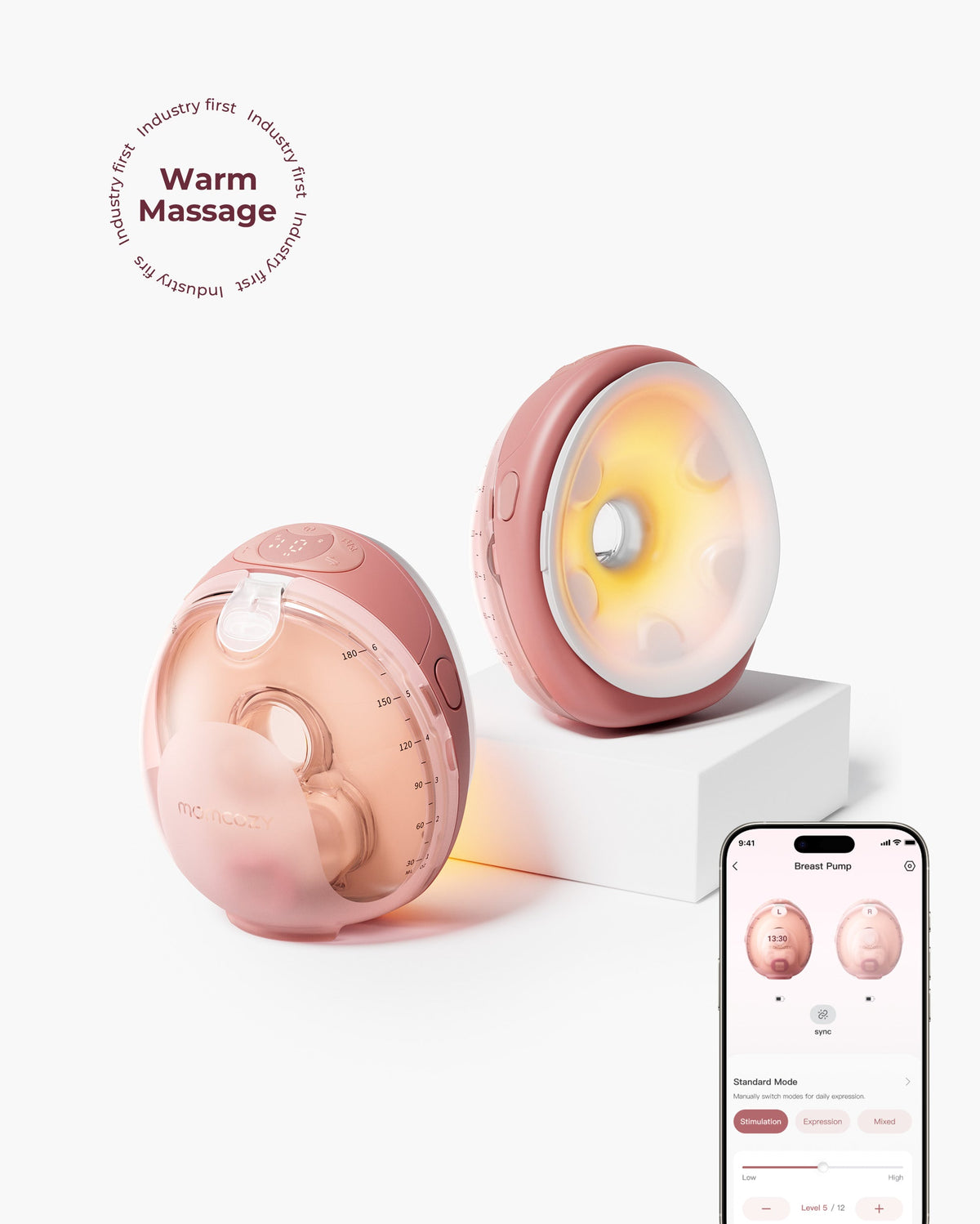 Translation missing: en.Momcozy Wellness 1 Warm-Massage Wearable Breast Pump - W1