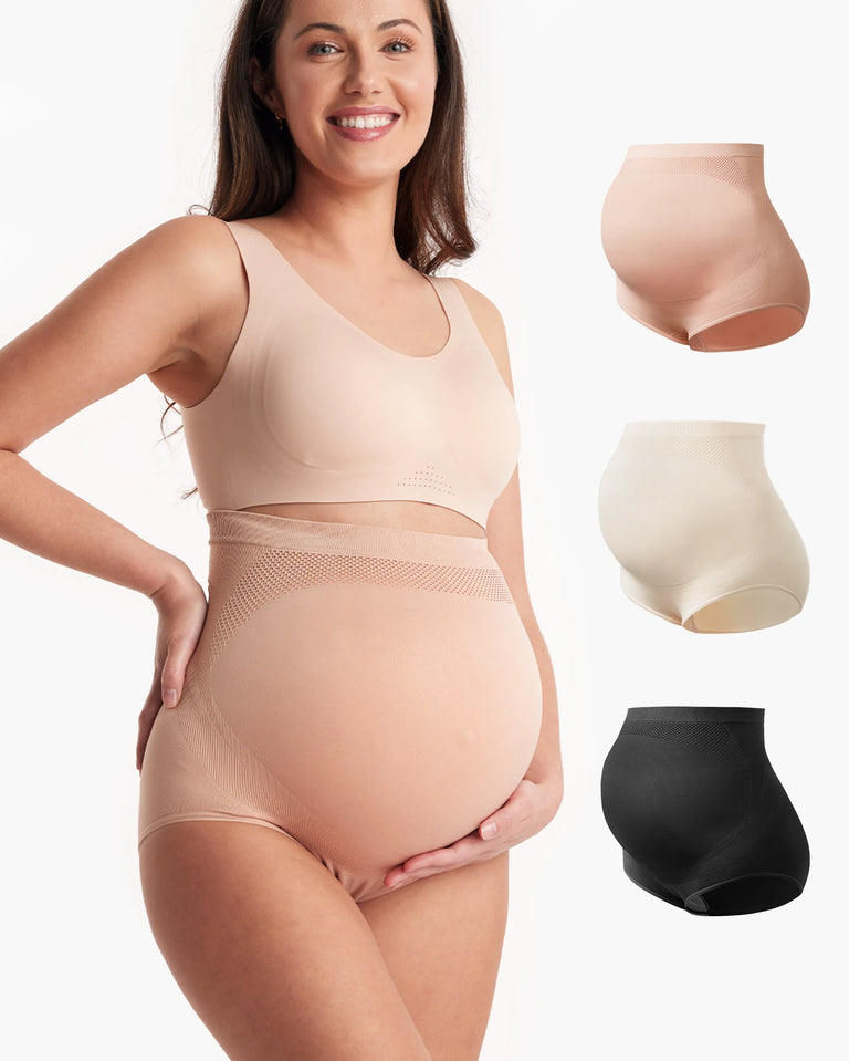 Translation missing: en.High Waist Pregnancy Seamless Soft Belly Support Panties