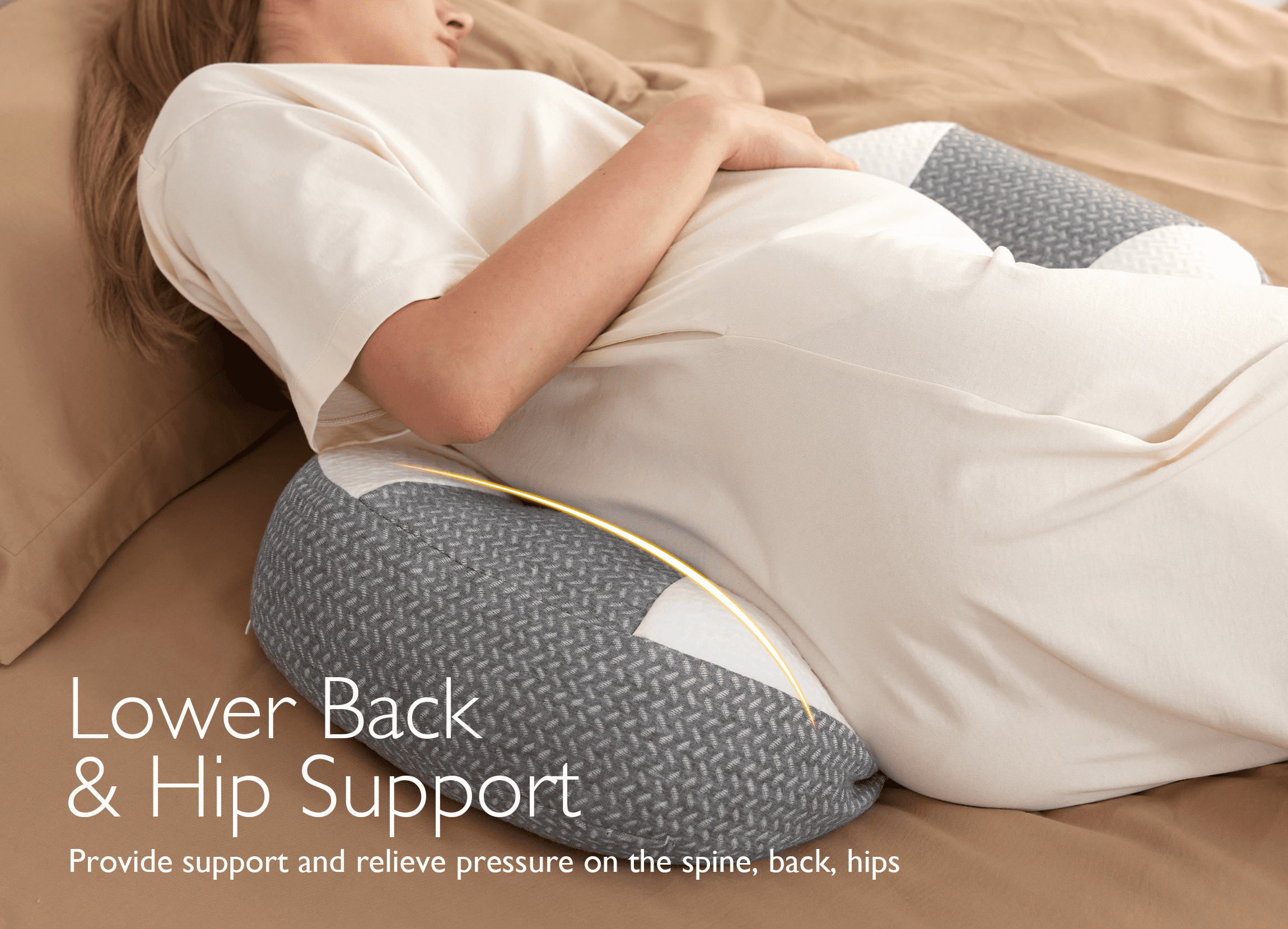 Pregnancy Wedge Pillows with Cooling Cover