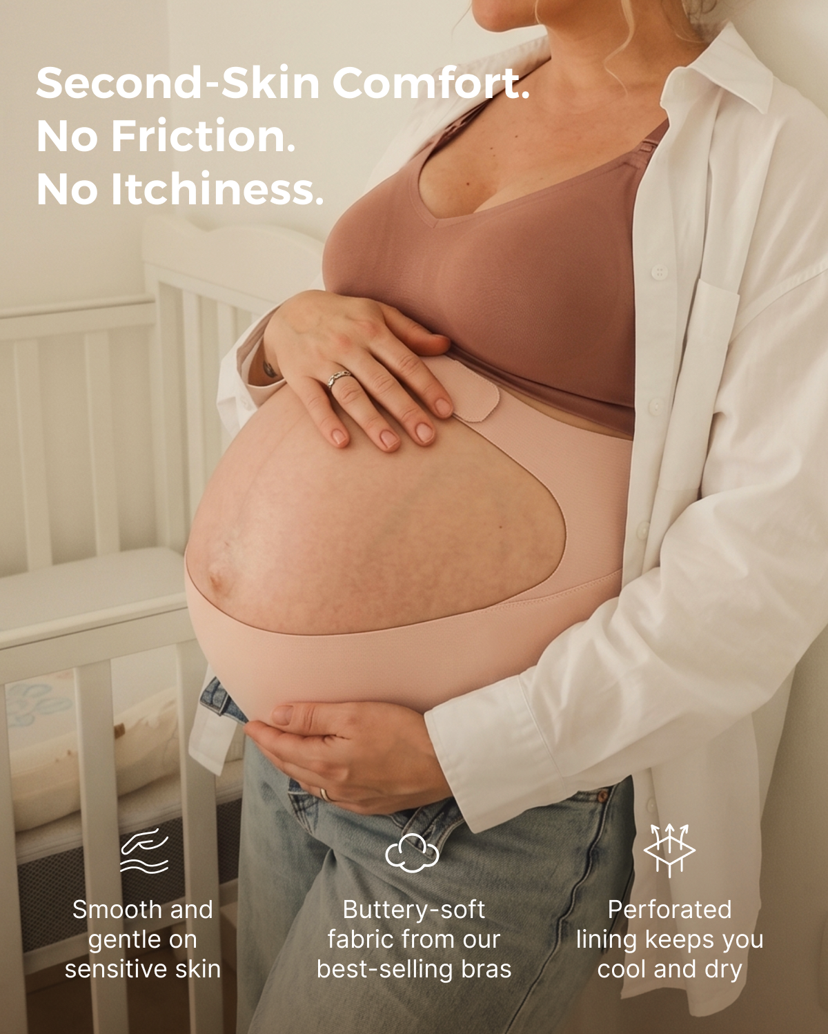 Ergonest Maternity Belly Band & High Waist Pregnancy Underwear Bundle