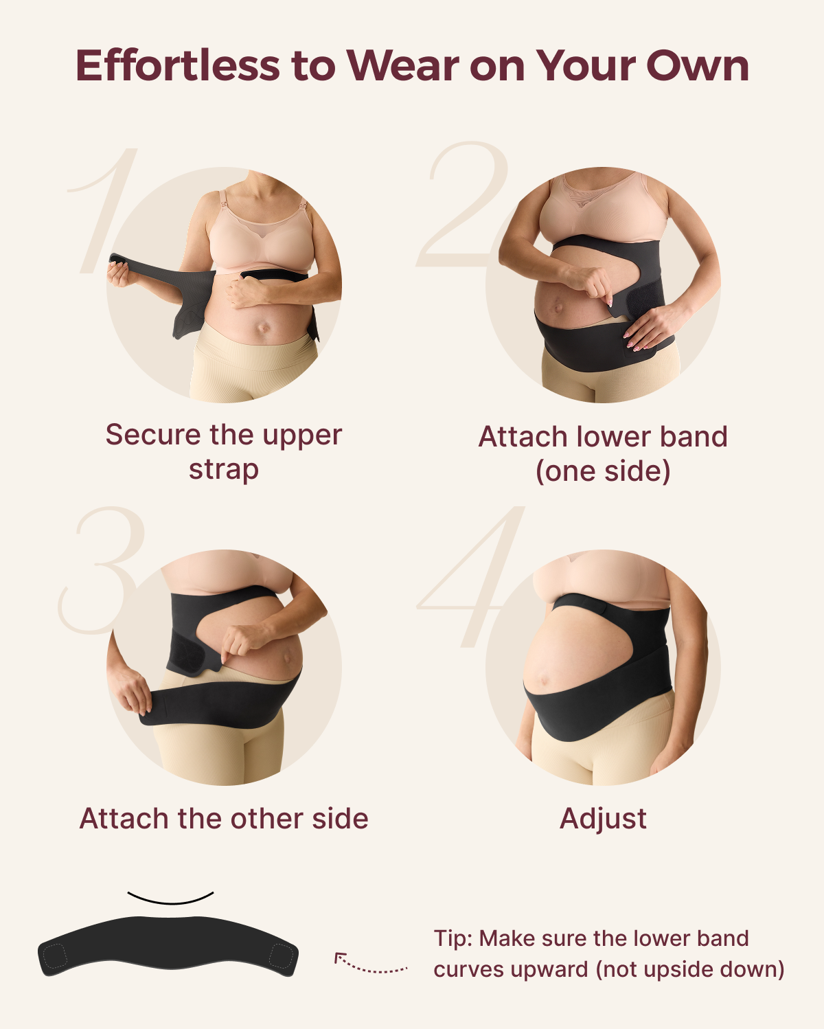 Ergonest Maternity Belly Band & High Waist Pregnancy Underwear Bundle