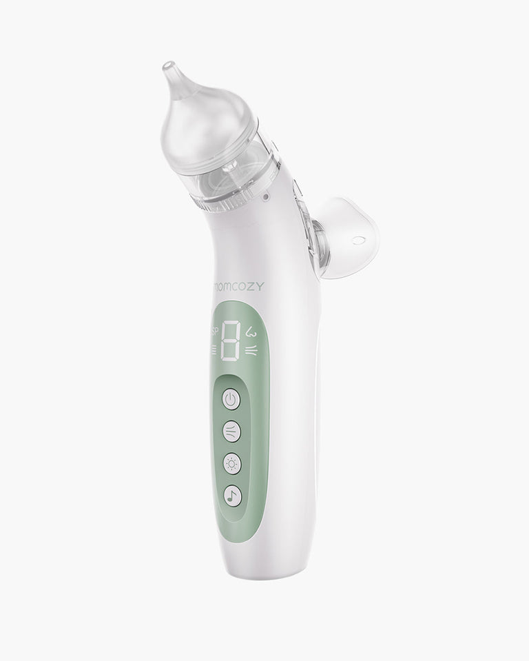 Translation missing: en.Momcozy BreezyClear™ 2-in-1 Spray &amp; Suction Electric Nasal Aspirator - White and Green Baby Nasal Aspirator