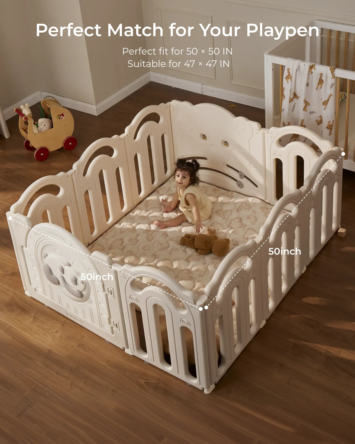 Baby Portable Playmat - Leopard Brown