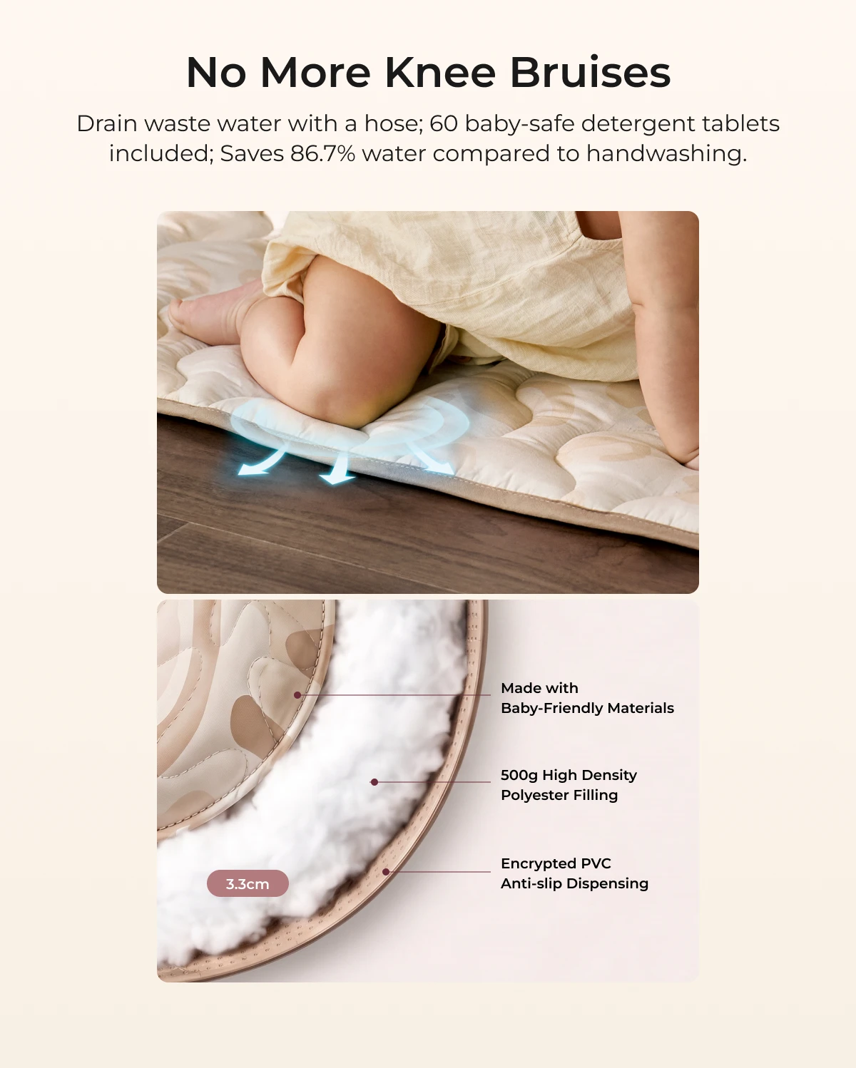 Baby Portable Playmat - Leopard Brown