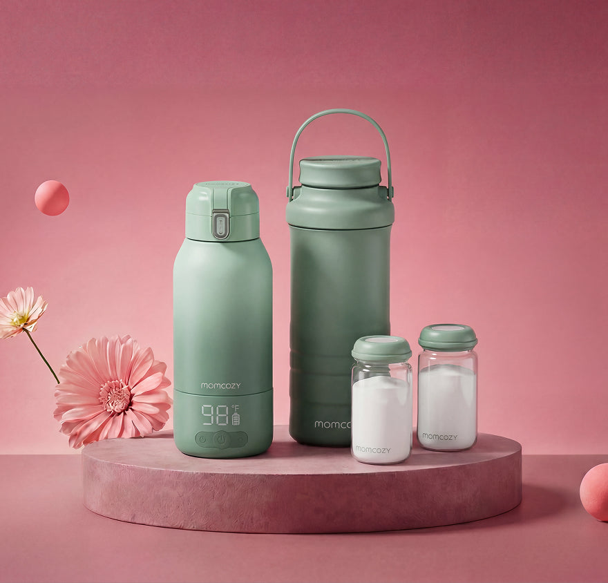 On-the-Go Bundle: Portable Milk Warmer + 22oz Milk Cooler
